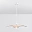 pendant light Floral - beige with fabric petals