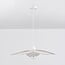 pendant light Floral - beige with fabric petals