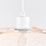 pendant light Floral - beige with fabric petals