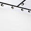 Modern 1.5 metre single-phase track lighting system with Sev spotlights - 3-step dimmable