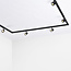 Modern 1.5 metre single-phase track lighting system with Sev spotlights - 3-step dimmable