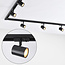 Modern 3-metre single-phase track lighting system with Nox spotlights - 3-step dimmable