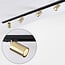 1-phase track system set of 1.5 metres with Mels spotlights, gold