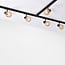 1-phase track system set of 1.5 metres with Melle spotlights, amber glass