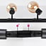 1-phase track system set of 1.5 metres with Melle spotlights, amber glass