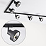 Modern 3-metre single-phase track lighting system with Joel spotlights - ceiling lights