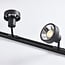 1-phase track system set of 3 metres with Joel spotlights, black