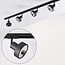 1-phase track system set of 1.5 metres with Joel spotlights, black