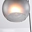 3-light pendant light Brinati - grey frosted glass