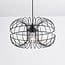 Industrial pendant lamp Hilo in black metal