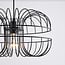 Industrial pendant lamp Hilo in black metal