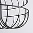 Industrial pendant lamp Hilo in black metal