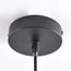 Industrial pendant lamp Hilo in black metal