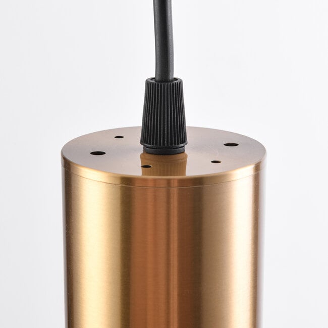1-phase tubular track pendant light Simon, gold