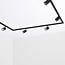 1-phase track system set of 3 metres with Lola spotlights, black
