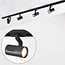 1-phase track system set of 1.5 metres with Fem spotlights, black
