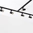 1-phase track system set of 1.5 metres with Fem spotlights, black