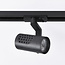 Design 1-phase 3-metre track lighting system with Fem spotlights - Black