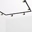 1-phase track system set of 3 metres with Fem spotlights, black
