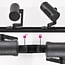 1-phase track system set of 3 metres with Fem spotlights, black