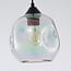 3-light pendant light Fayen - black with mother-of-pearl glass