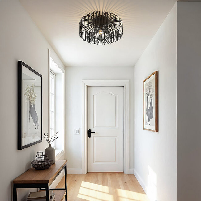 -light ceiling lamp Metallo - black