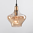 3-light Industrial pendant lamp with Amber glass - Maracas
