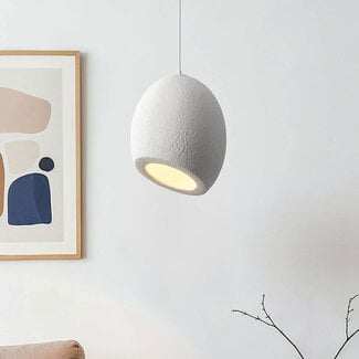 pendant light Yugen Wabi Sabi - white stone effect