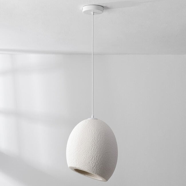 pendant light Yugen Wabi Sabi - white stone effect