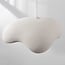 1-light pendant light Ishi Wabi Sabi - white stone effect
