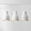 Wabi-Sabi Hikari pendant lamp with White stone effect, 3-light