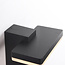 Black Roberto wall lamp with twilight sensor