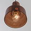 Talph pendant lamp with brown glass, 2-light
