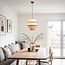 Japandi pendant light Seil with a braided natural-fabric shade