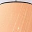 Japandi pendant light Corda with a braided natural-fabric shade