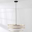 Modern Koysi fabric pendant lamp with Golden finish