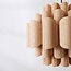 Modern Xylo pendant lamp with a natural wood effect