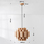 Modern Xylo pendant lamp with a natural wood effect