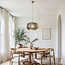 Pendant light Ravon made of three-colour braided rope
