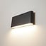 Anthracite bathroom wall lamp Kenny, IP54