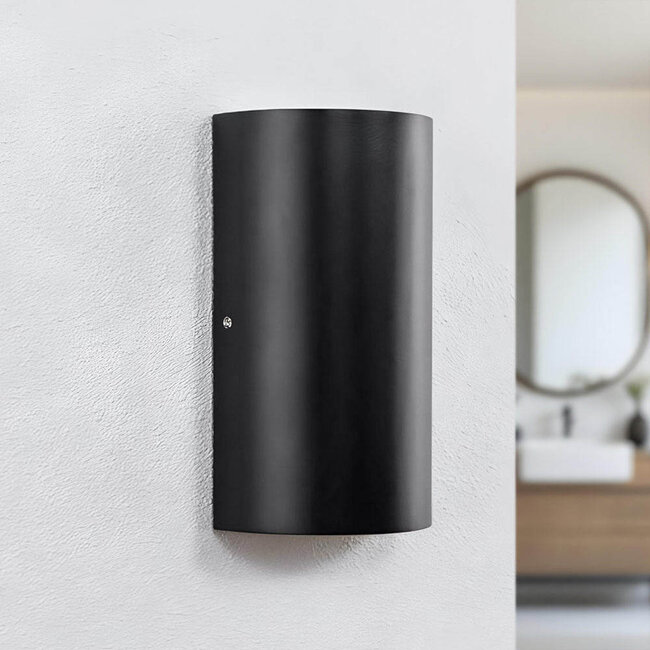 2-light bathroom wall lamp Lila - black