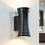 Modern 2-light bathroom wall lamp Olympia in black