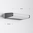 Bathroom wall lamp Joey in dark grey, IP65