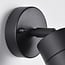 Black bathroom wall spotlight Lola 1-light