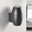 Oval bathroom wall lamp 1-light in black