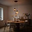 3-light pendant light Illumine black - set with dimmable E27 LED bulbs