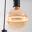 3-light pendant light Illumine black - set with dimmable E27 LED bulbs