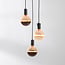 3-light pendant light Illumine black - set with dimmable E27 LED bulbs