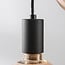 3-light pendant light Illumine black - set with dimmable E27 LED bulbs