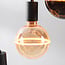 5-light pendant light Illumine black - set with dimmable E27 LED bulbs